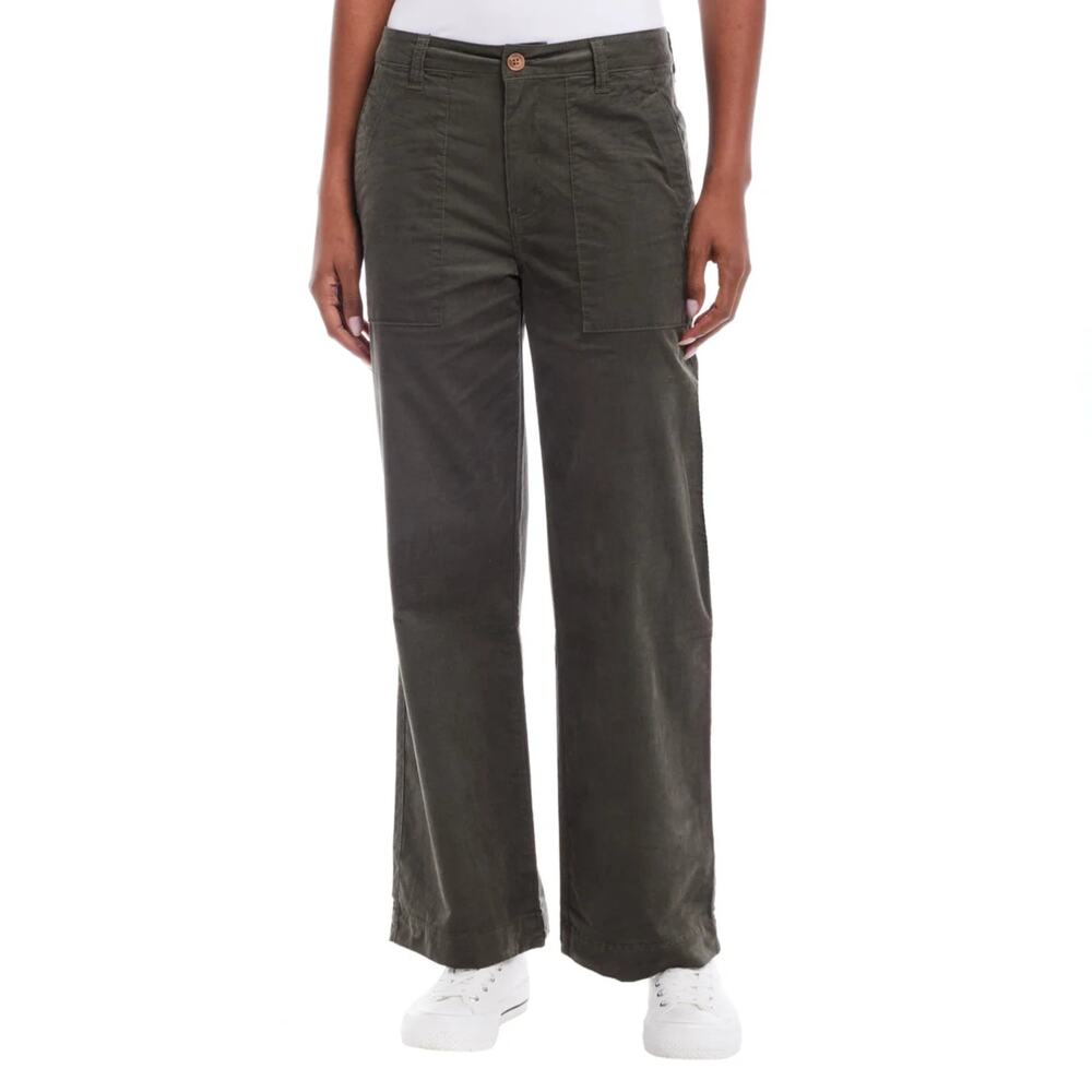 NWT Weatherproof Vintage Women's Lightweight Stretch Corduroy Wide Leg Pants